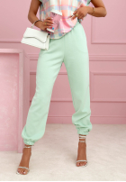 Souprava Halenka i Kalhoty w kratę Always Here pudrová růžová