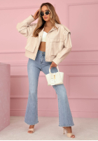 Kalhoty džínové  dzwony Luciana modré