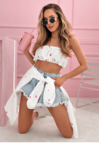 Košile w truskawki Sweet Strawberry Bílá