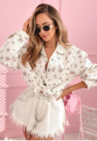 Kwiecista Košile Avalora ecru