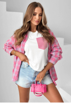 Tričko z ozdobną kieszenią Jennie ecru