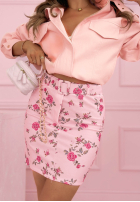 Sukně mini w róże Rose Days žlutá