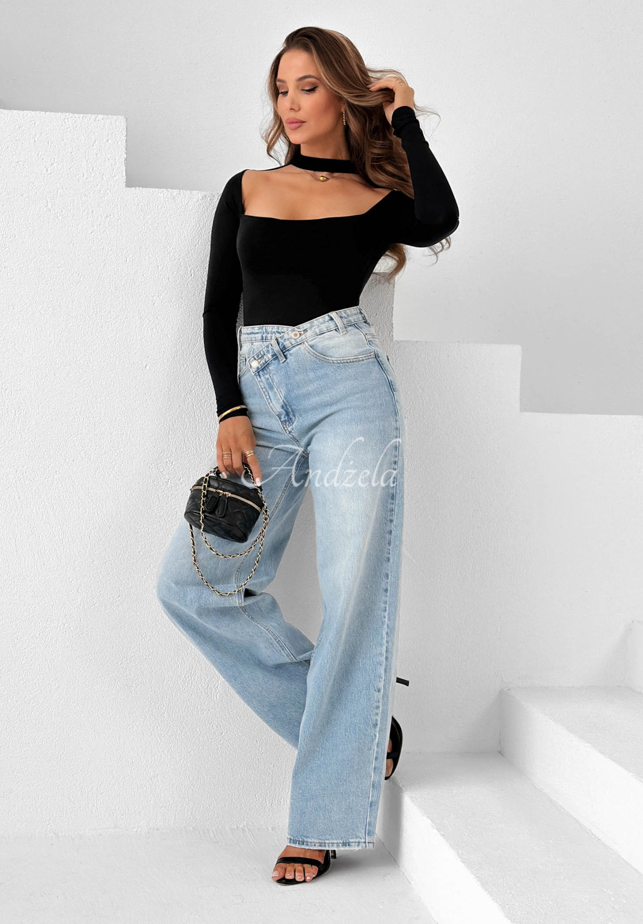 Body s chokerem Dreamy Day černé