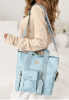 Skórzana Kabelka Georgina pudrová růžová