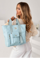 Skórzana Kabelka Georgina pudrová růžová