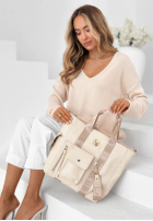 Skórzana Kabelka Georgina pudrová růžová