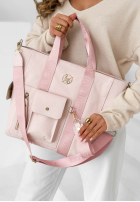 Skórzana Kabelka Georgina pudrová růžová