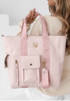 Skórzana Kabelka Georgina pudrová růžová