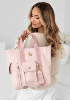 Skórzana Kabelka Georgina pudrová růžová