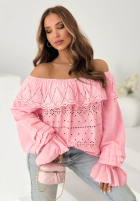 Ażurowa Halenka španělština boho Pretty Sunshine béžová