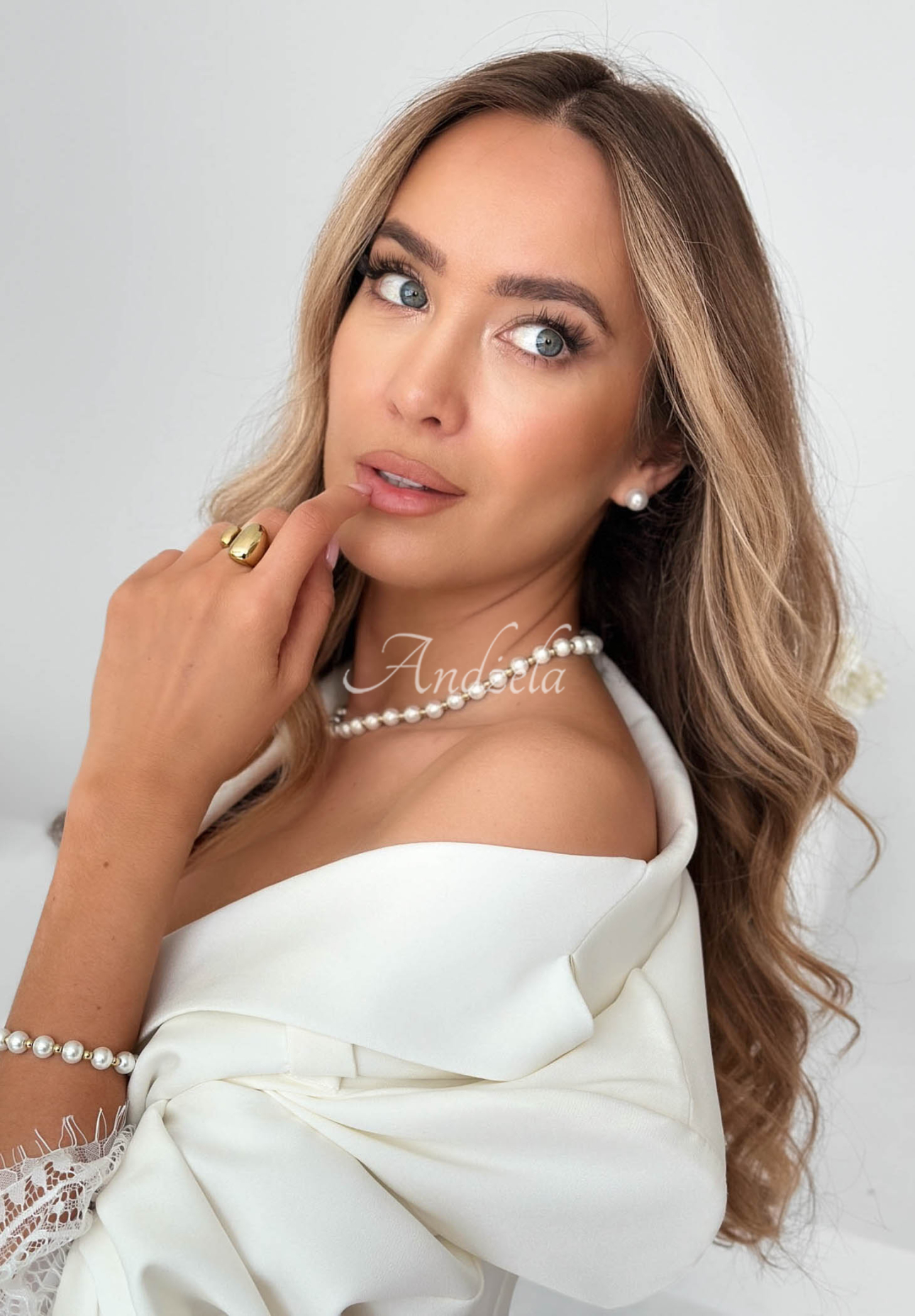Náušnice perličky Pearl Elegance zlaté