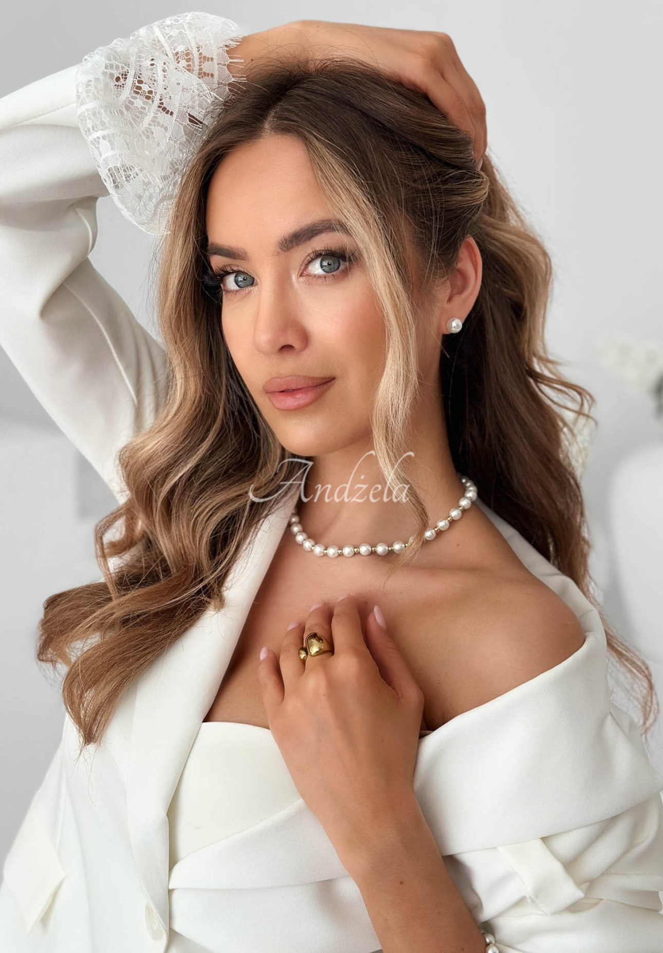 Náhrdelník z perel Pearl Harmony zlatý