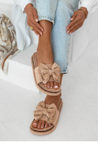 Žabky  z kokardką Ismeralda černé