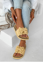 Žabky  z kokardką Ismeralda černé