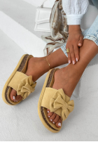 Žabky  z kokardką Ismeralda černé