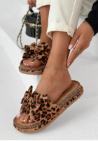 Žabky  z kokardką Ismeralda černé