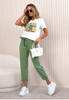 Tričko z nadrukiem Love Van Bílá