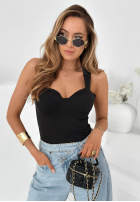 Top z paskiem Don’t Be Late ecru