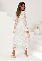 Koronkowa Šaty z paskiem Feel This Way ecru