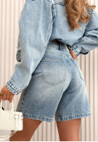 džínové  Kraťasy Hold Me Close modré