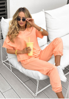 Souprava Tričko i Kalhoty dresowe Double Trouble broskvový