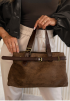 Zamszowa Kabelka Donna béžová