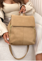 Zamszowy Batoh  Celine Mokka