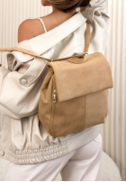 Zamszowy Batoh  Celine Mokka