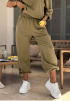 Tepláková souprava Mikina i Kalhoty Right On Time olivový