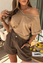 džínové  Kraťasy Safari Trip žluté