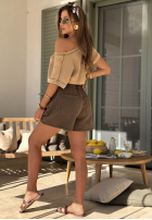 džínové  Kraťasy Safari Trip žluté