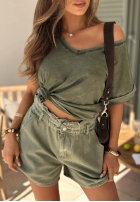 džínové  Kraťasy Safari Trip žluté