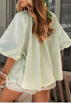 Halenka z bufkami i wiązaniem przy dekolcie Bellanova Bílá