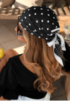 Šátky w Bodky  Dot Harmony biało-černá