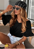 Šátky w Bodky  Dot Harmony biało-černá