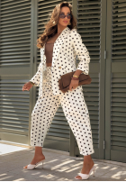 Kalhoty w Bodky  Timeless Dots ecru