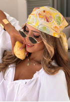 Wzorzysta Šátky w cytrynki Lemon Vibe žlutá