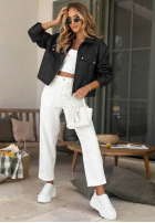 Skórzana Bunda bomberka Less Is More Mokka