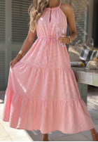 Zwiewna Šaty na ramiączkach w kratę Summer Sorbet žlutá