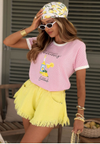 džínové  Kraťasy z szerokimi nogawkami Endless Blue modré