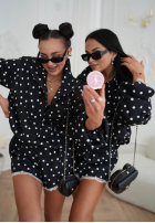 Kraťasy w Bodky  Dot Romance černé