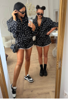 Košile w Bodky  Dot Romance černá