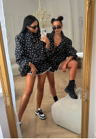 Košile w Bodky  Dot Romance černá