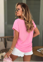 Ażurowy Tričko z dekoltem Sol Riviera Mokka