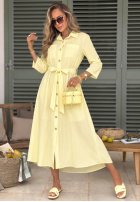 Koszulowa Šaty maxi w paski Julieta růžová