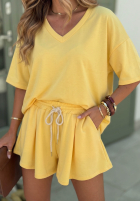 Tepláková souprava Tričko i krótkie spodenki Willy žlutá