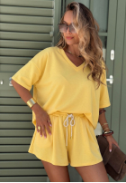 Tepláková souprava Tričko i krótkie spodenki Willy žlutá