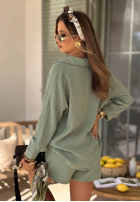 Mušelínová košile Elisabetta pistáciová