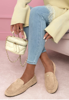 semišové mokasyny Smile Of Light béžové