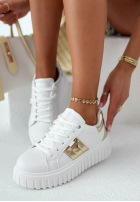 Tenisky Sunny Walks biało-zlaté